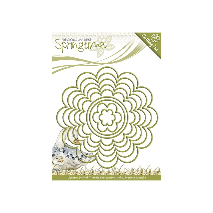 (PM10057)Precious Marieke - Springtime - Flowery Nesting Frames