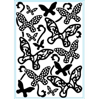 (KB101)Elizabeth Craft Design Embossing folder butterflies