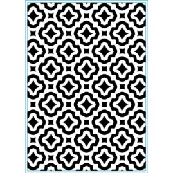 (KB102)Elizabeth Craft Design Embossing folder Trendy Tiles 1