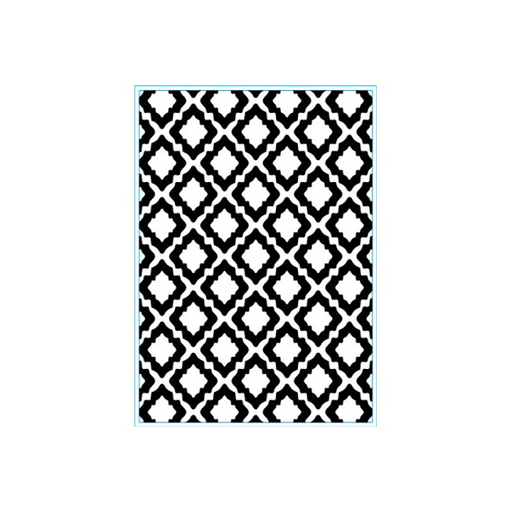 (KB103)Elizabeth Craft Design Embossing folder Trendy Tiles 2