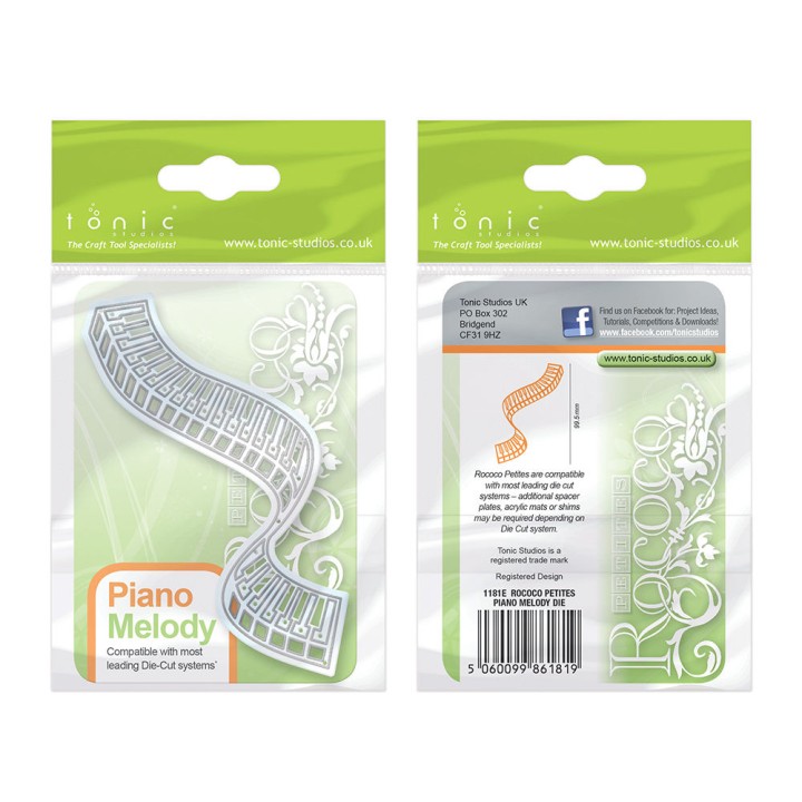 (1181E)Tonic Studios - Rococo Petite Die - Piano Melody