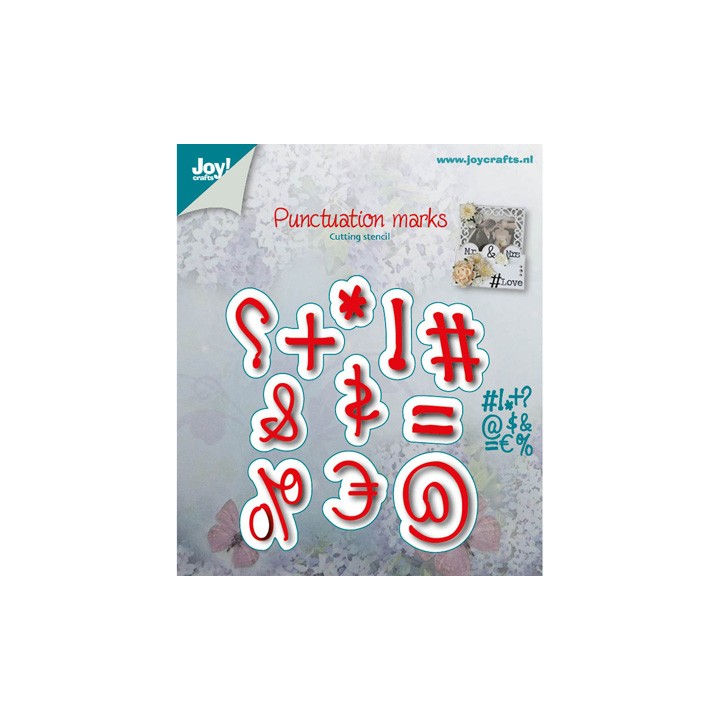 (6002/0502)Cutting & Embossing stencil Ponctuation