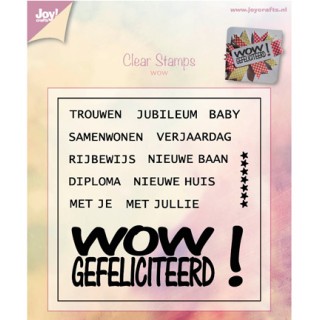 (6410/0392)Clear stamp Wow