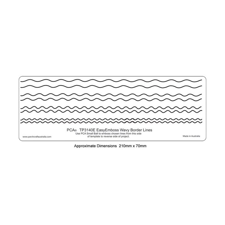 (TP3140E)EMBOSSING Easy Emboss Wavy Border Lines