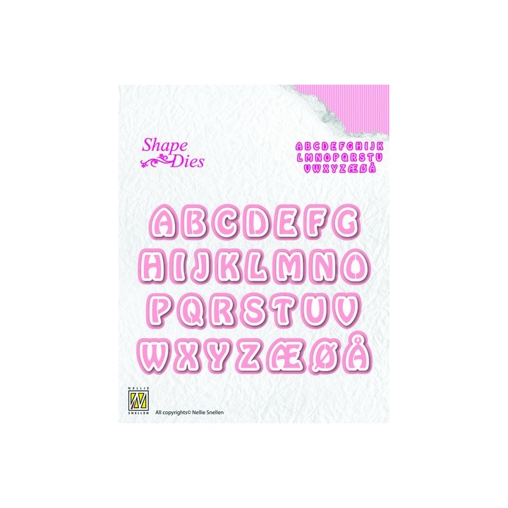 (SD080)Nellies Choice Shape Die - Alphabet 3