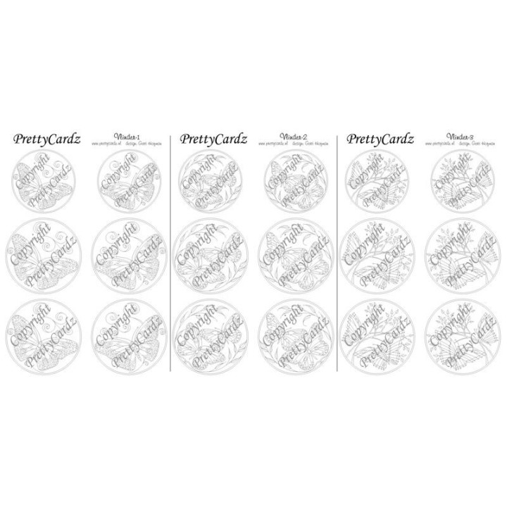 PrettyCardz Vlinderset en cercle