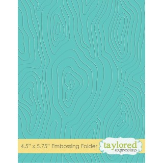 (TEEF17)Taylored Expressions Woodgrain Embossing Folder