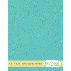 (TEEF17)Taylored Expressions Woodgrain Embossing Folder