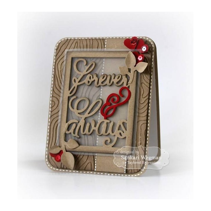 (TEEF17)Taylored Expressions Woodgrain Embossing Folder