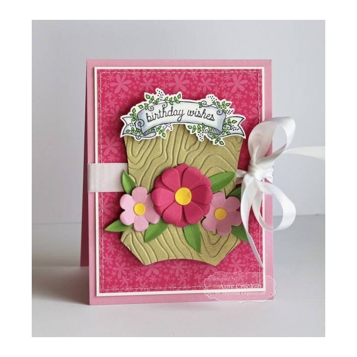 (TEEF17)Taylored Expressions Woodgrain Embossing Folder