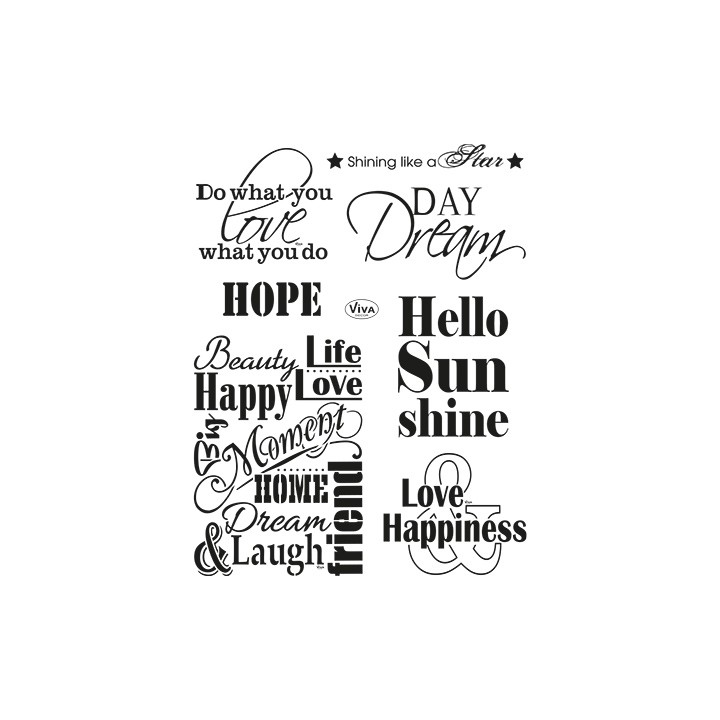 (4003 142 00)Clear Stamps - Spruche I