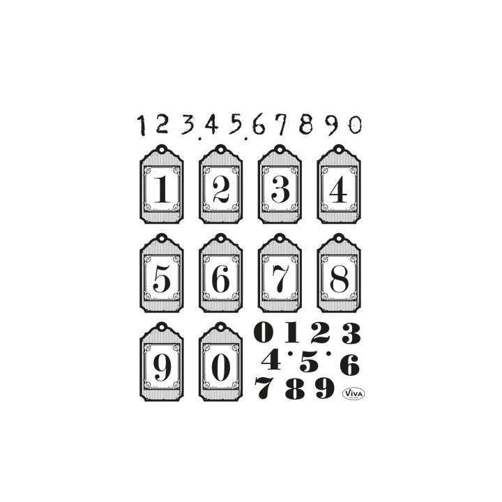 (4003 135 00)Clear Stamps - Zahlen