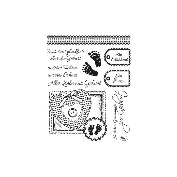 (4003 127 00)Clear Stamps - Geburt II