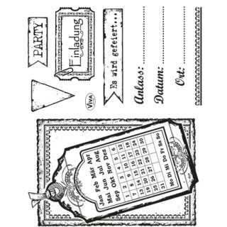 (4003 125 00)Clear Stamps - Einladung