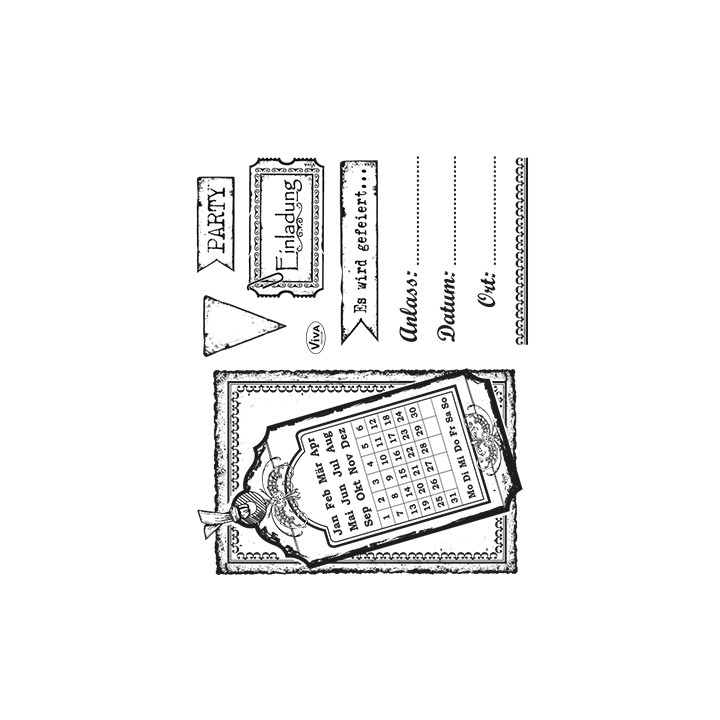(4003 125 00)Clear Stamps - Einladung