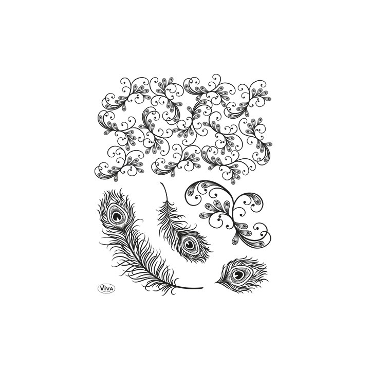 (4003 108 00)Clear Stamps - Pfauenfedern
