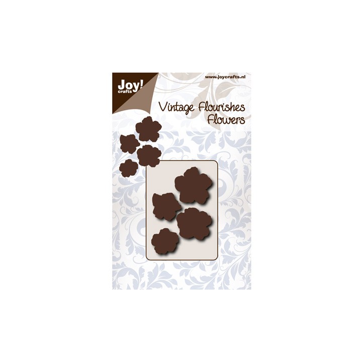 (6003/0066)Pochoir Vintage Flourishes Fleurs 5 pétales