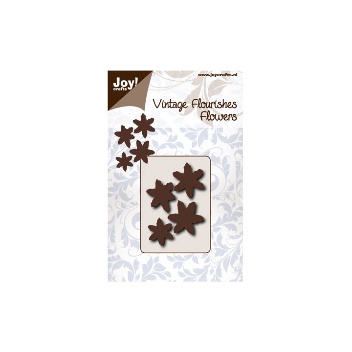 (6003/0065)stencil Vintage Flourishes Flower with 6 leaves