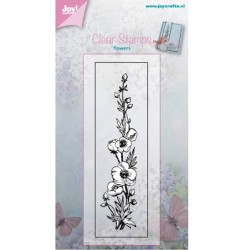 (6410/0382)Clear stamp flowers
