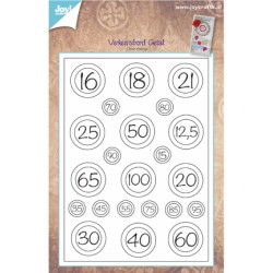 (6410/0385)Clear stamp Age road signs