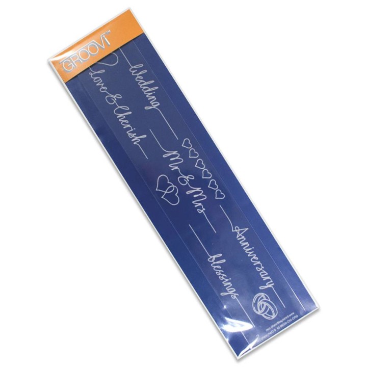 (GRO-WO-40096-09)Groovi Plate Wedding Line Sentiment