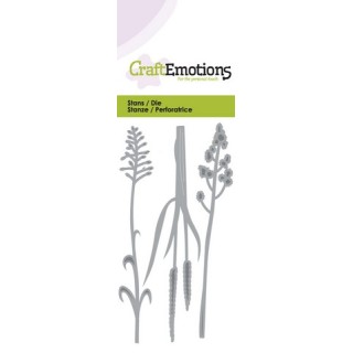 (115633/0142)CraftEmotions Die - flowering grass Card