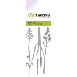 (115633/0142)CraftEmotions Die - flowering grass Card