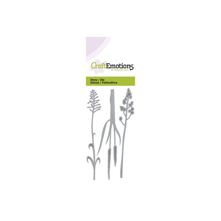 (115633/0142)CraftEmotions Die - flowering grass Card