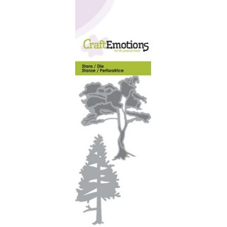 (115633/0147)CraftEmotions Die - trees 1 Card