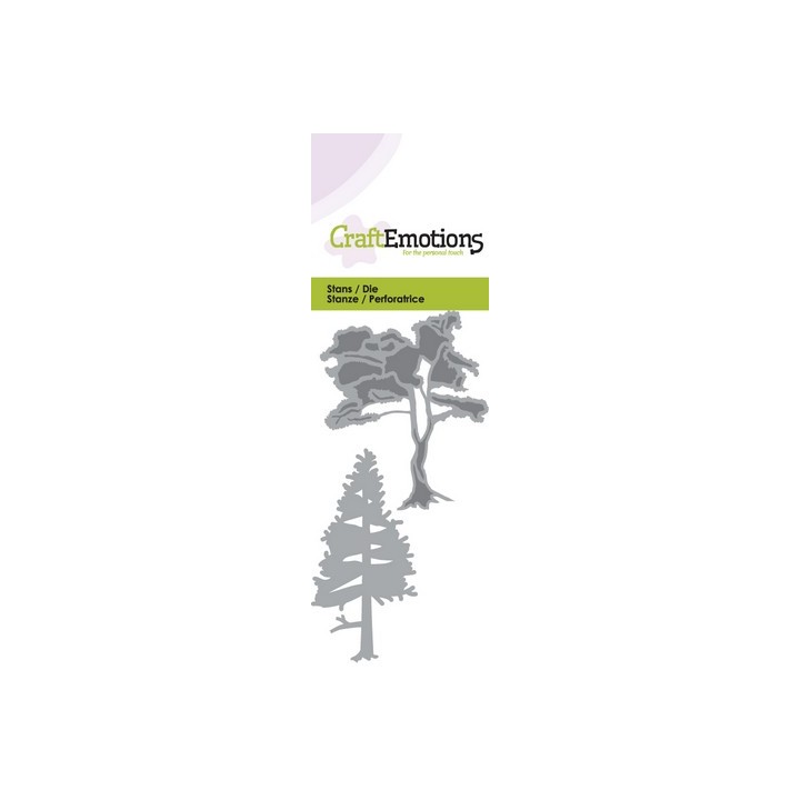 (115633/0147)CraftEmotions Die - trees 1 Card