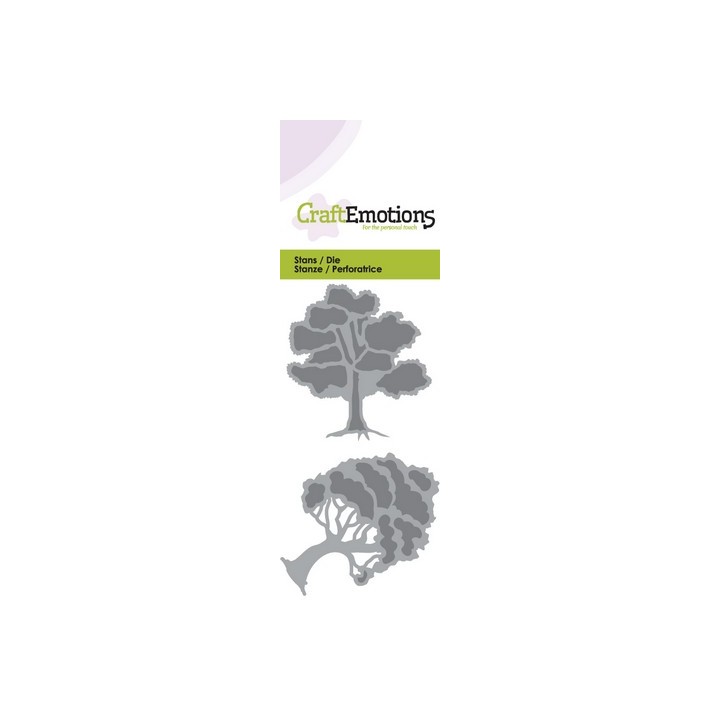 (115633/0148)CraftEmotions Die - trees 2 Card