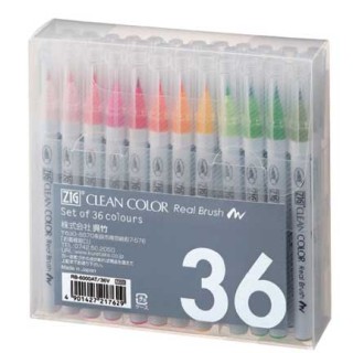(RB-6000AT/ 36V)Zig Set Real Brush 36pcs