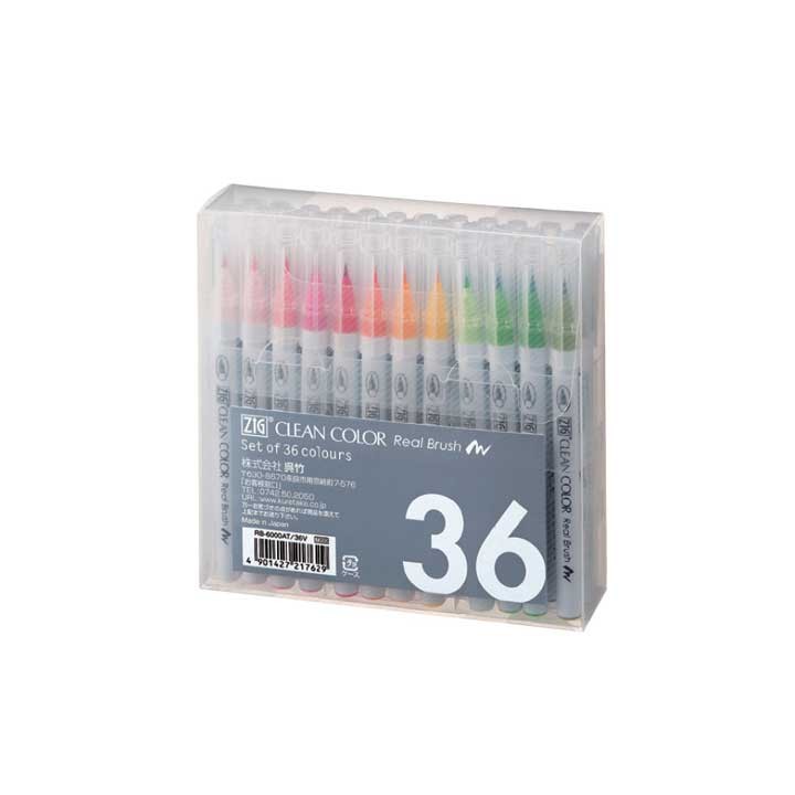 (RB-6000AT/ 36V)Zig Set Real Brush 36pcs