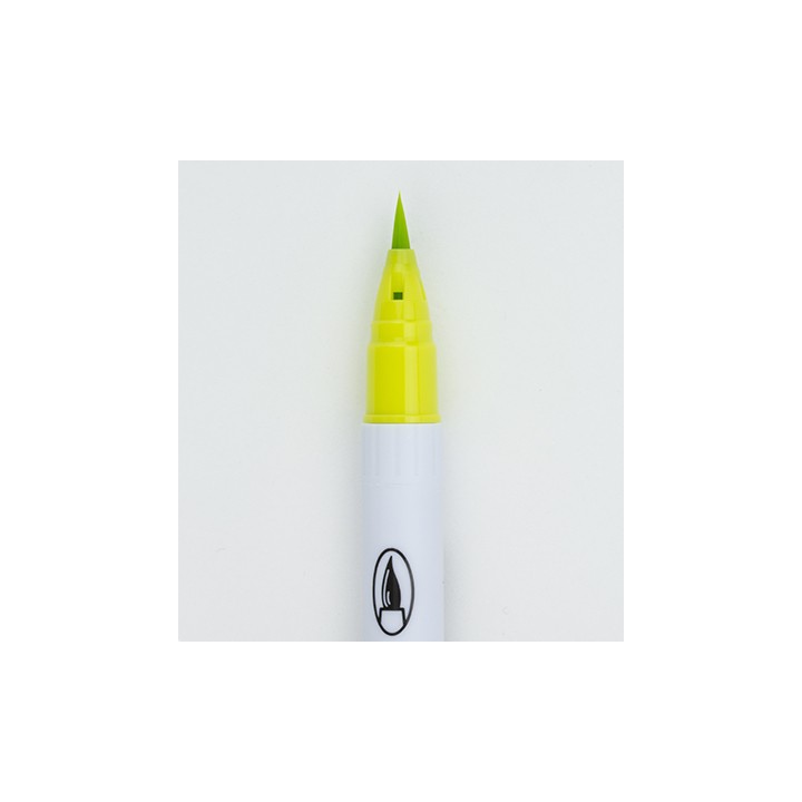 (RB-6000AT/053)Zig Real Brush Yellow Green