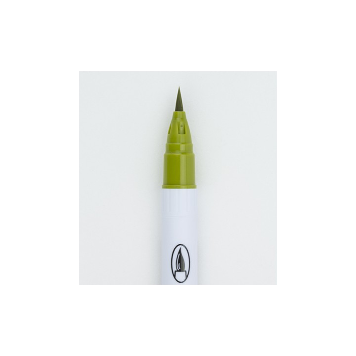 (RB-6000AT/046)Zig Real Brush Mid Green