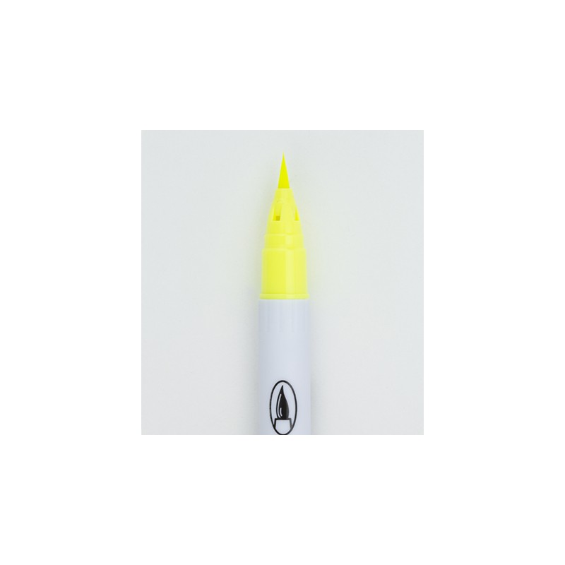 (RB-6000AT/001)Zig Real Brush Fl. Yellow