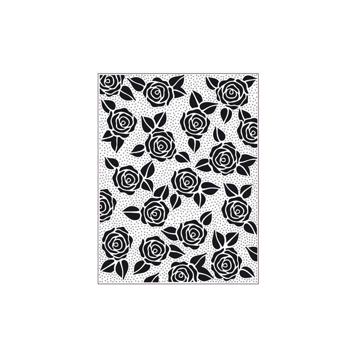 (EFPP-009)Embossing folder Rose Blooms
