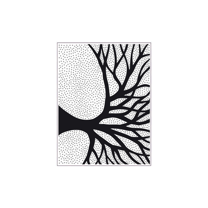 (EFPP-008)Embossing folder Silhouette Tree