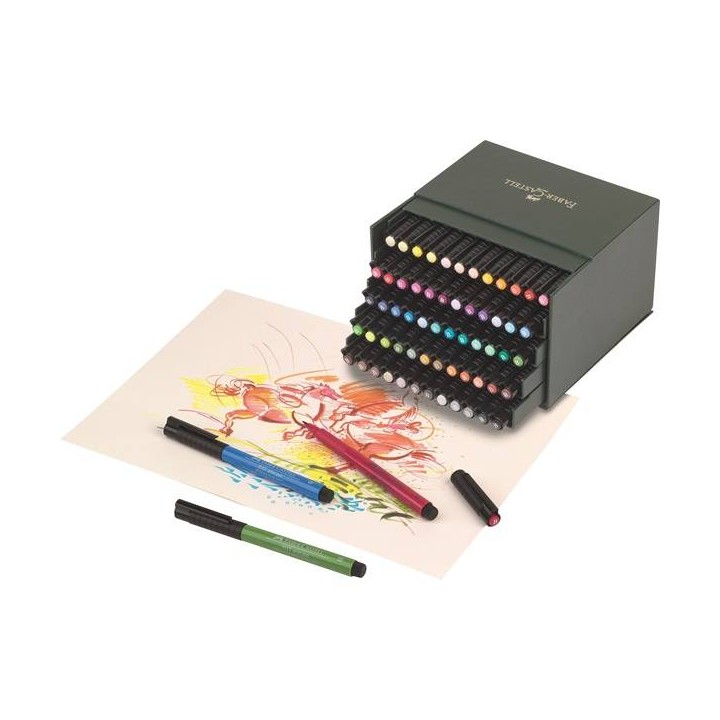 (FC-167150)Faber Castell PITT artist pen B 60er Atelierbox