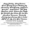 (PCA-TP3963EW)EMBOSSING General Occasions Words CURSIVE Version 2
