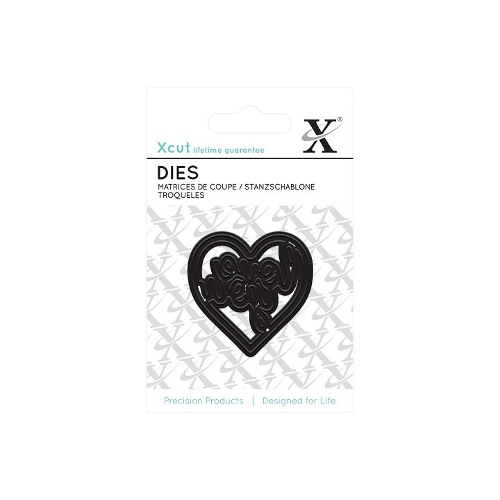 (XCU503620)Mini Die (1pc) - Love You Heart