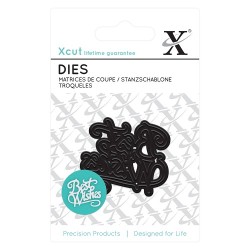 (XCU503623)Mini Die (1pc) - Best Wishes