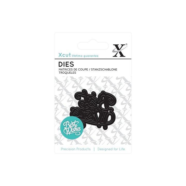 (XCU503623)Mini Die (1pc) - Best Wishes