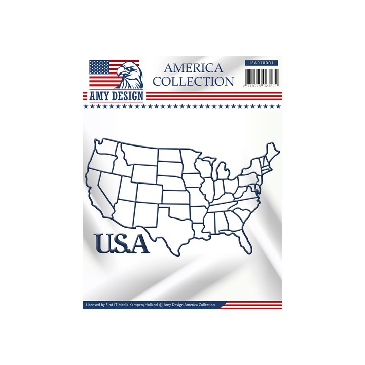 (USAD10001)Die - Amy Design - America Collection - USA