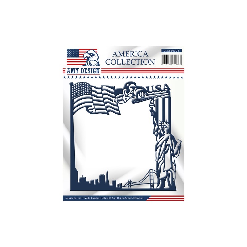 (USAD10002)Die - Amy Design - America Collection - America Frame