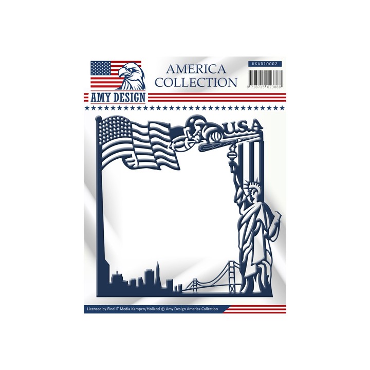 (USAD10002)Die - Amy Design - America Collection - America Frame