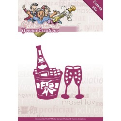 (YCD10046)Die - Yvonne Creations - Celebrations - Champagne