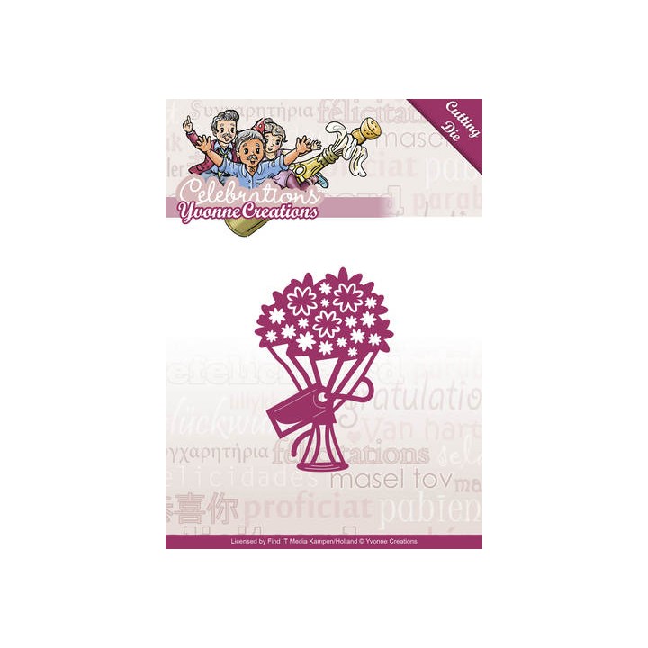 (YCD10047)Die - Yvonne Creations - Celebrations - Bouquet