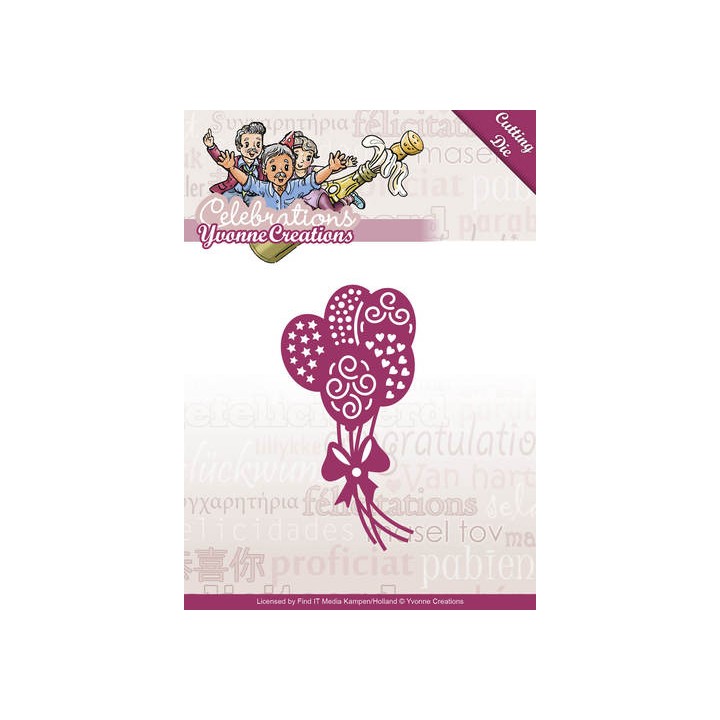 (YCD10048)Die - Yvonne Creations - Celebrations - Balloons