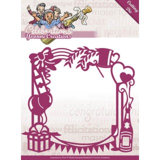 (YCD10051)Die - Yvonne Creations - Celebrations - Party Frame